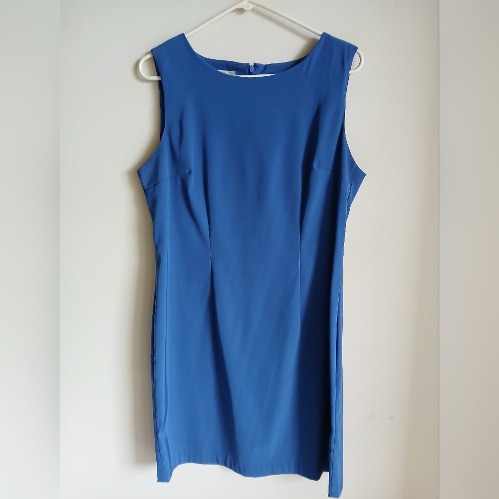 Dressbarn Blue  Sheath Dress Size 14